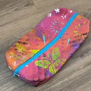 Hand painted toiletry bag